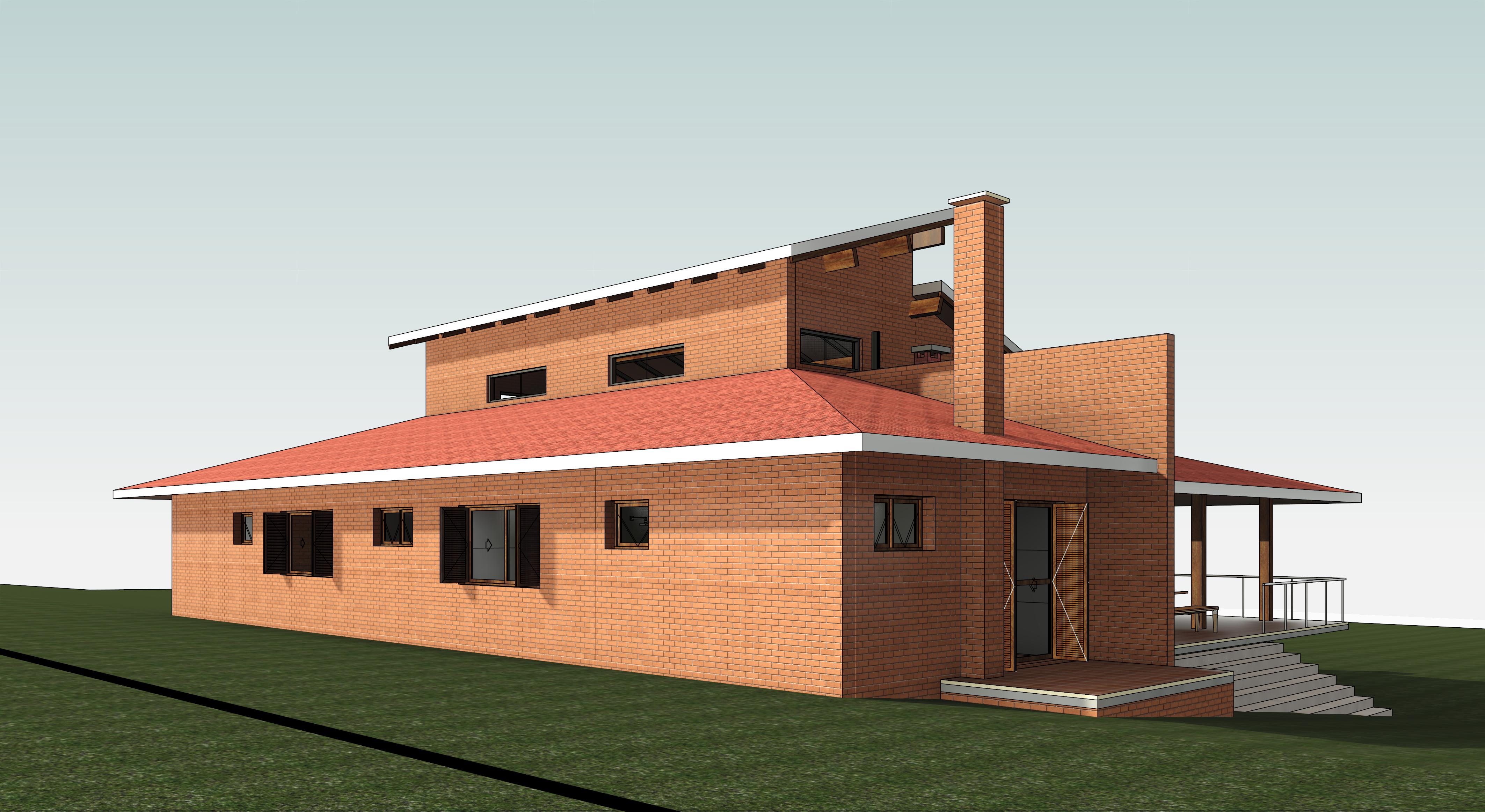 Projeto Casa de Campo - Face Sul