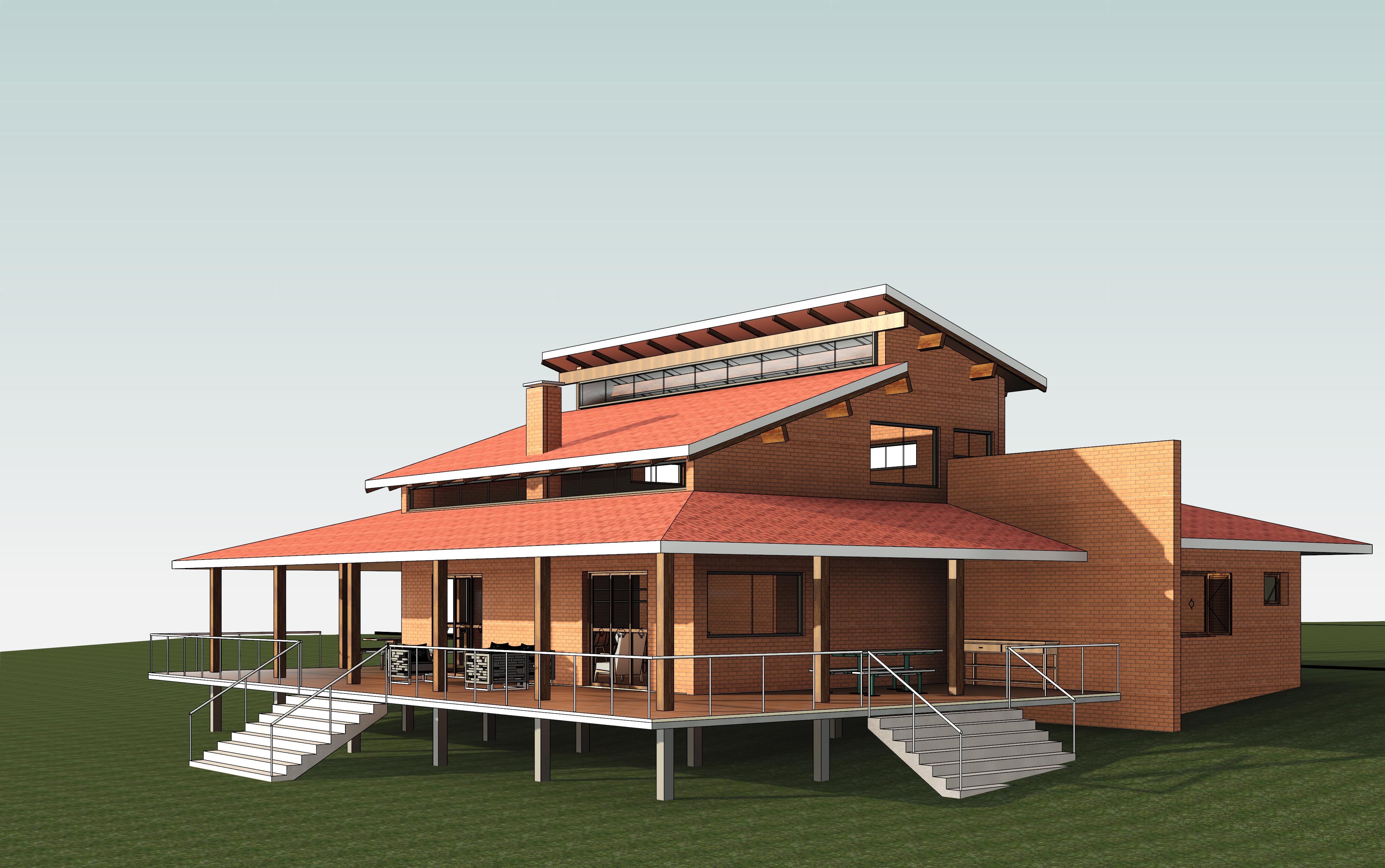 Projeto Casa de Campo - Face Norte