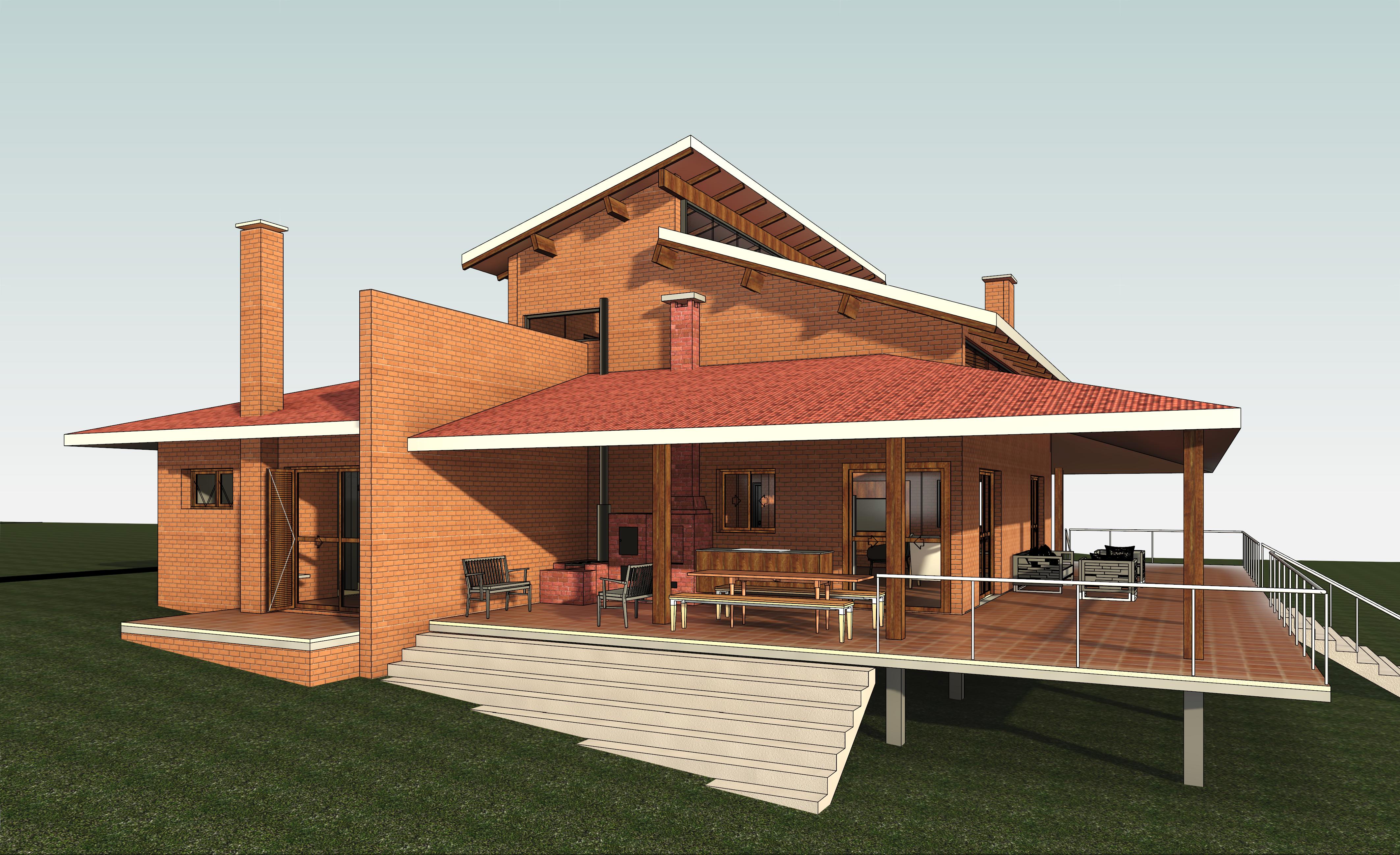 Projeto Casa de Campo - Área Gourmet