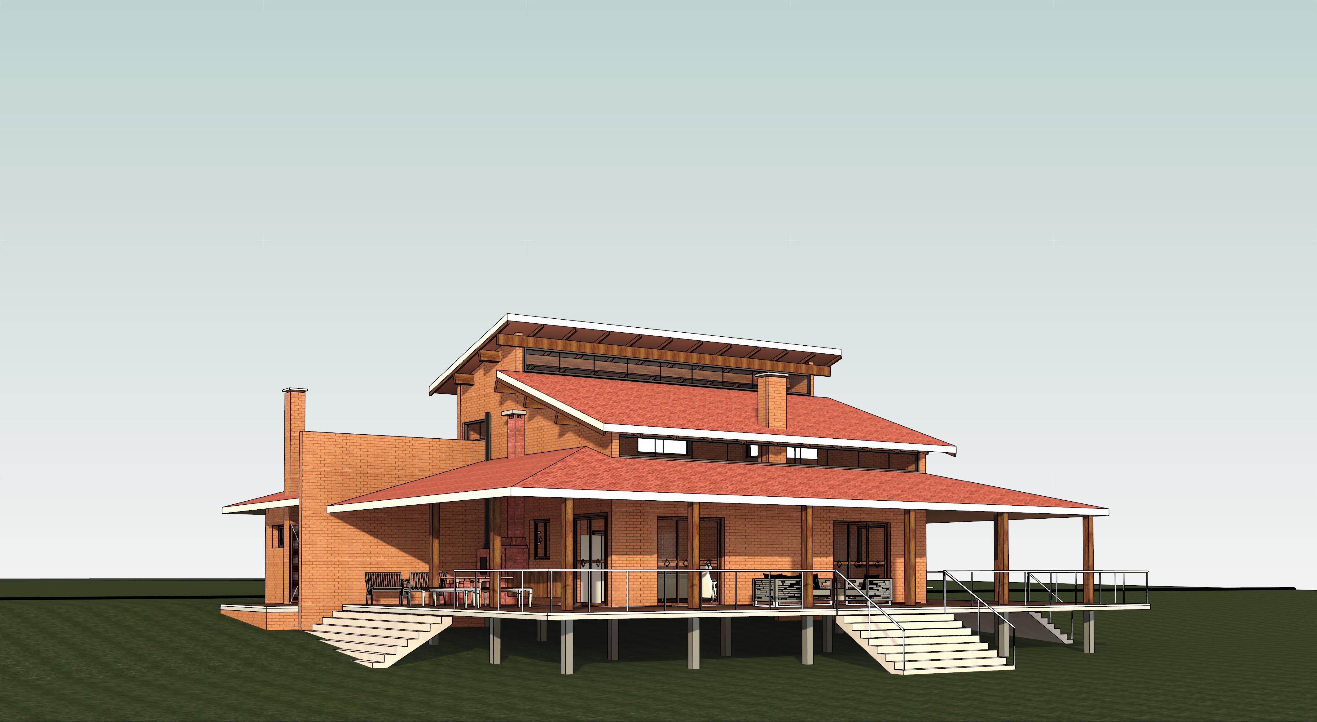 Projeto Casa de Campo - Face Leste